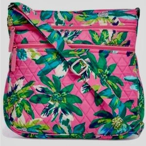 Vera Bradley Large Triple Zip Hipster Crossbody Bag in “Tropical Paradise”